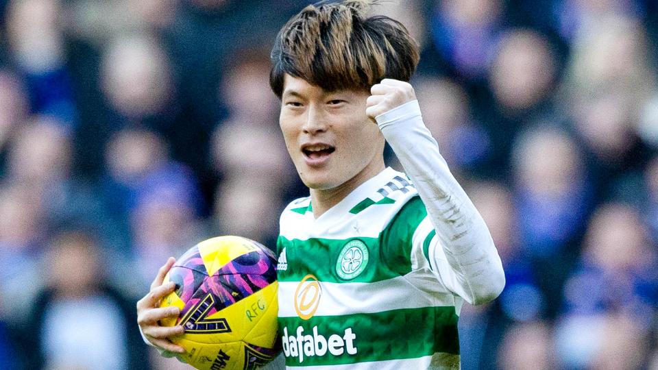 Kyogo Furuhashi nets a late equalizer in Old Firm derby vs Rangers